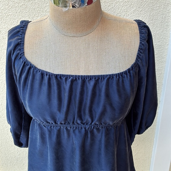 Vintage Betsey Johnson 100% silk gorgeous 90’s rare short prairie dress. - Picture 3 of 14